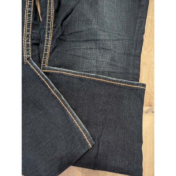 Sz 20/L 30 Silver Aiko Mid Rise Straight Leg Jeans Plus Size - Picture 9 of 10